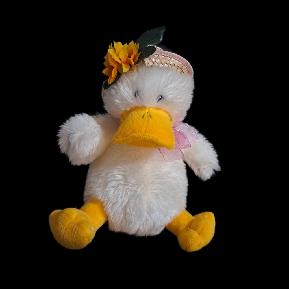 Paddles #454 Velvet Touch Collection With Hat Plush Flowers Duck